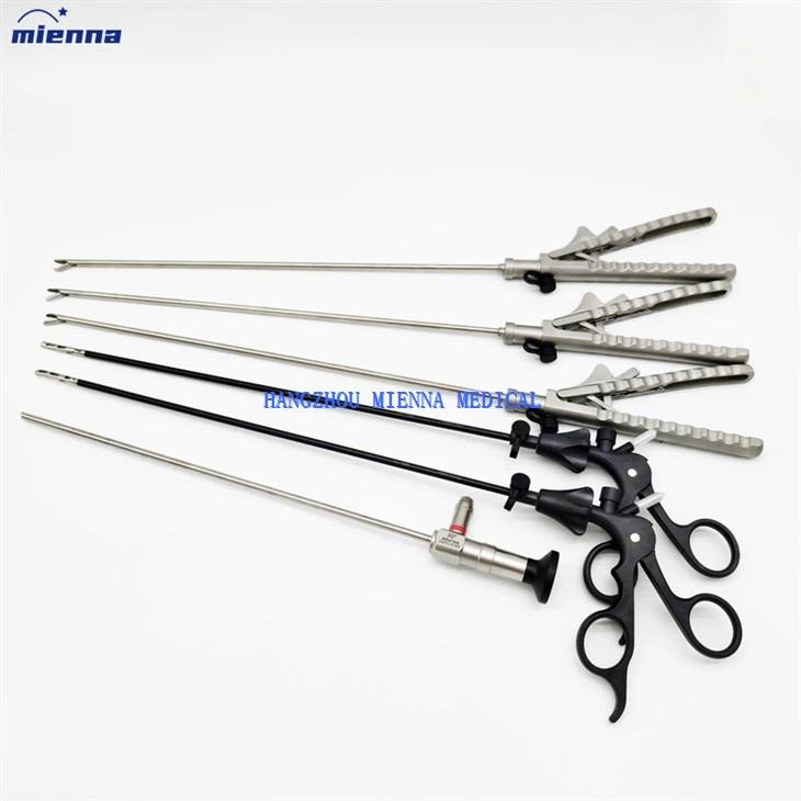Operasi Bedah Instrumen Laparoskopi mengatur forceps genggaman perut 5mm forceps holder